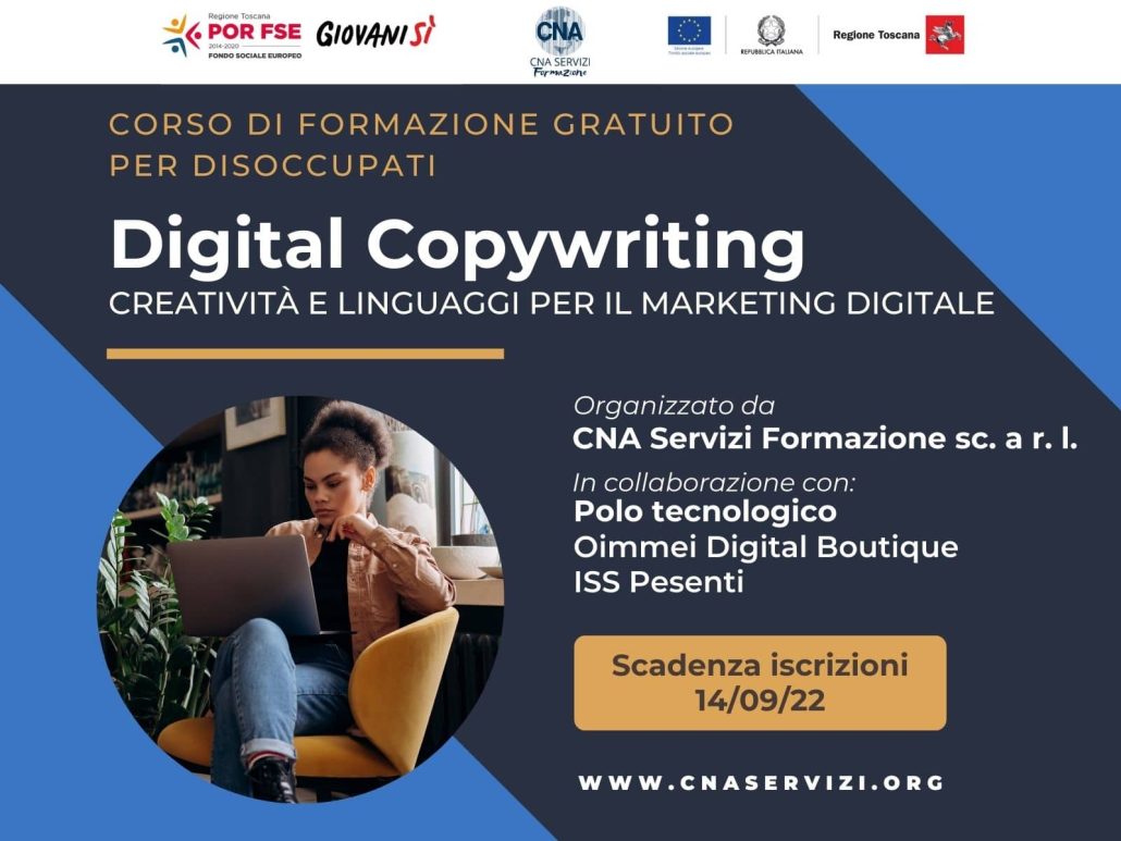 Digital copywriting corso gratuito ottobre 22