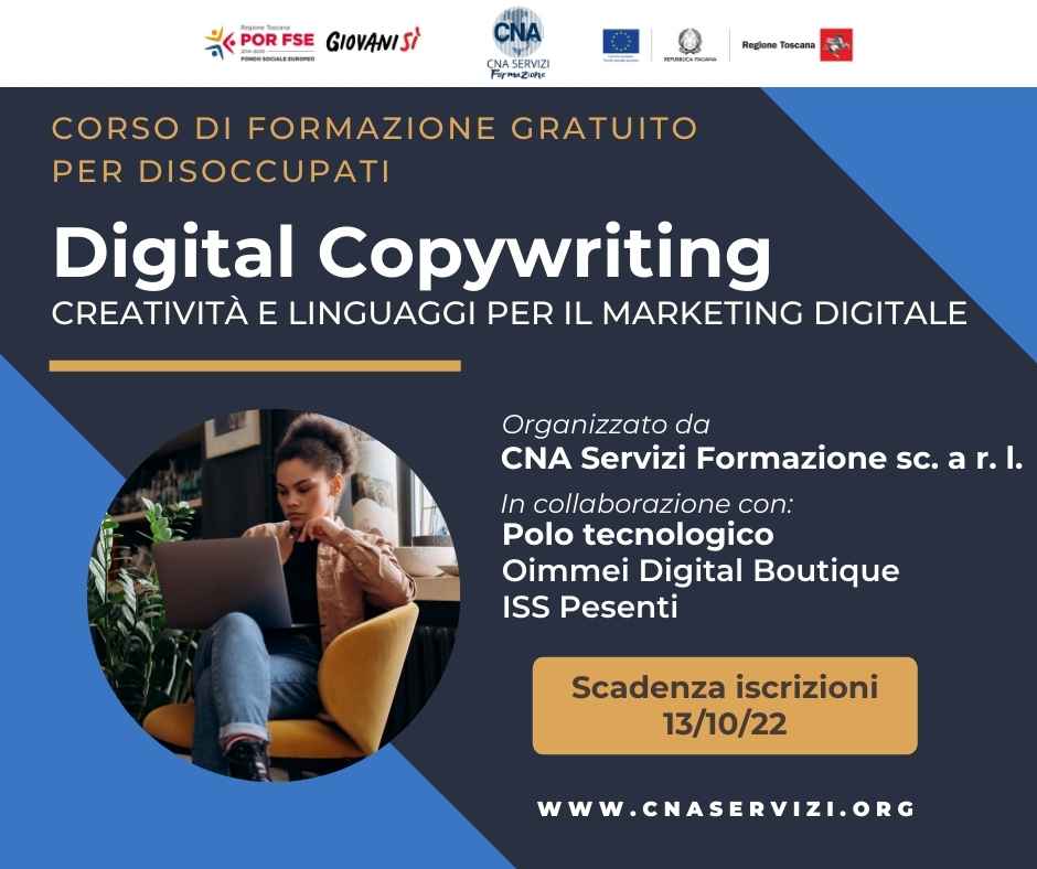 Digital copywriting corso gratuito ottobre 2022