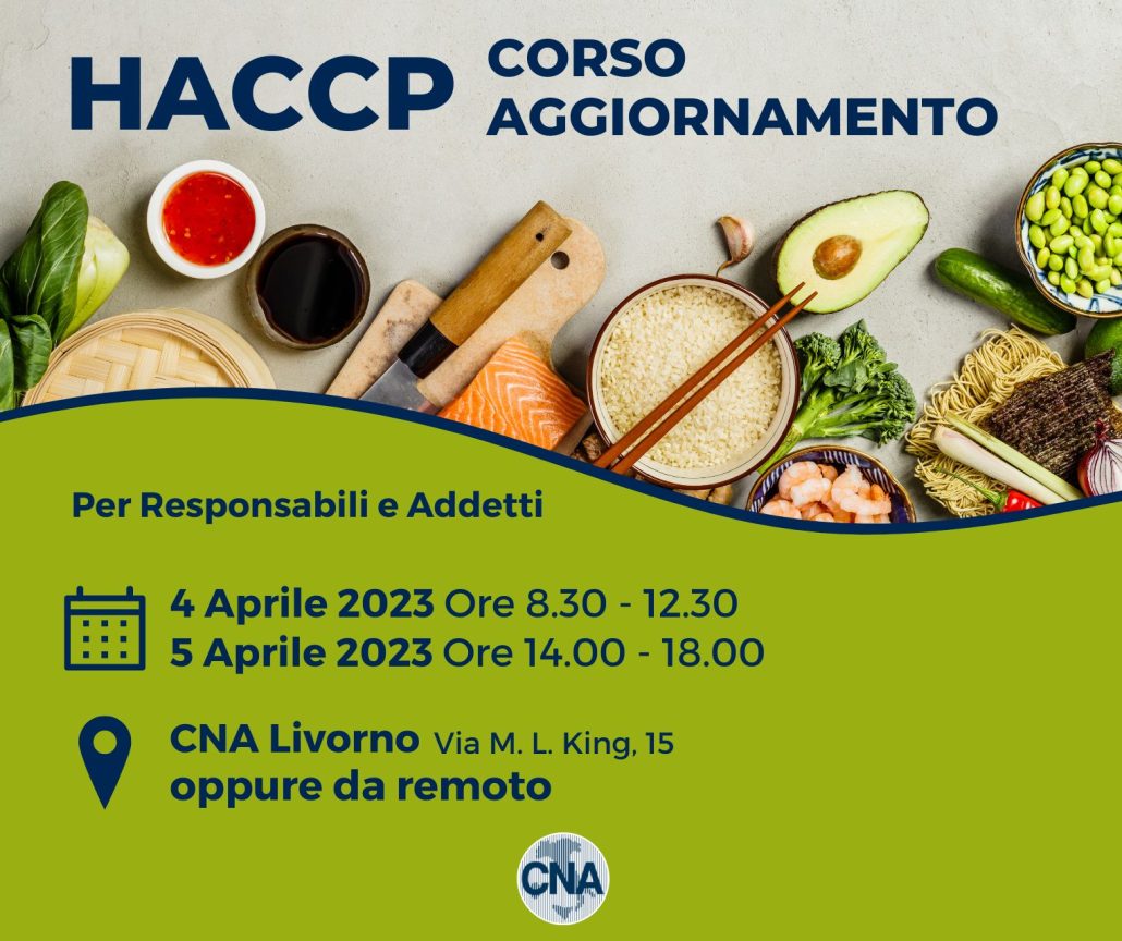 corso aggiornamento HACCP Livorno aprile 2023