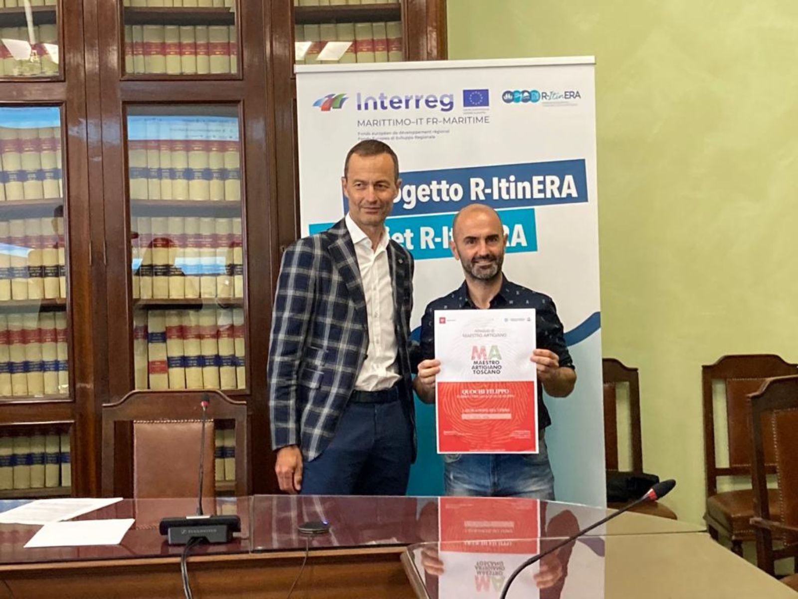 Filippo Quochi riceve la qualifica di Maestro Artigiano in CCIAA