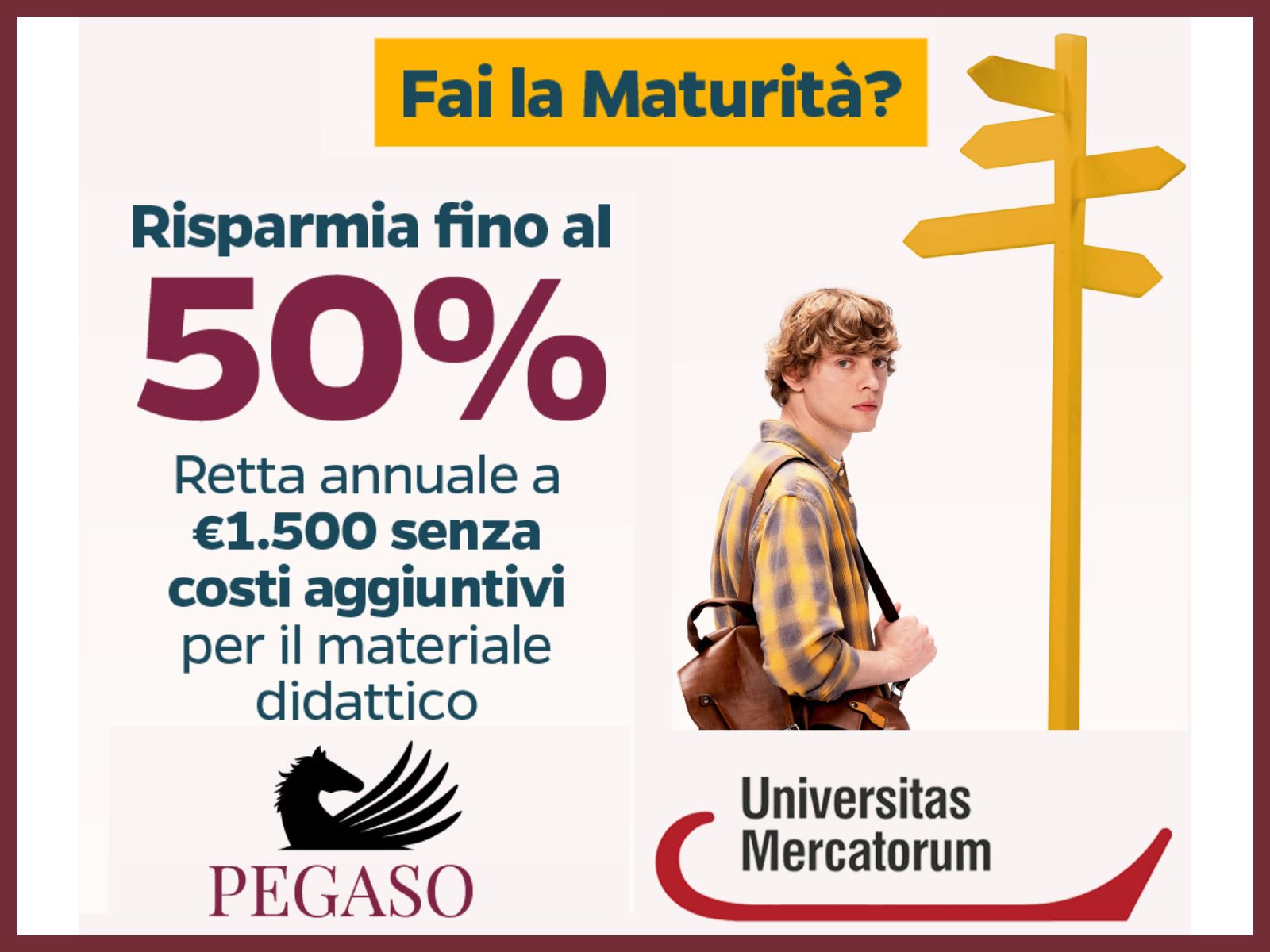 Università telematiche neo diplomati orientamento e iscrizione Pegaso Mercatorum